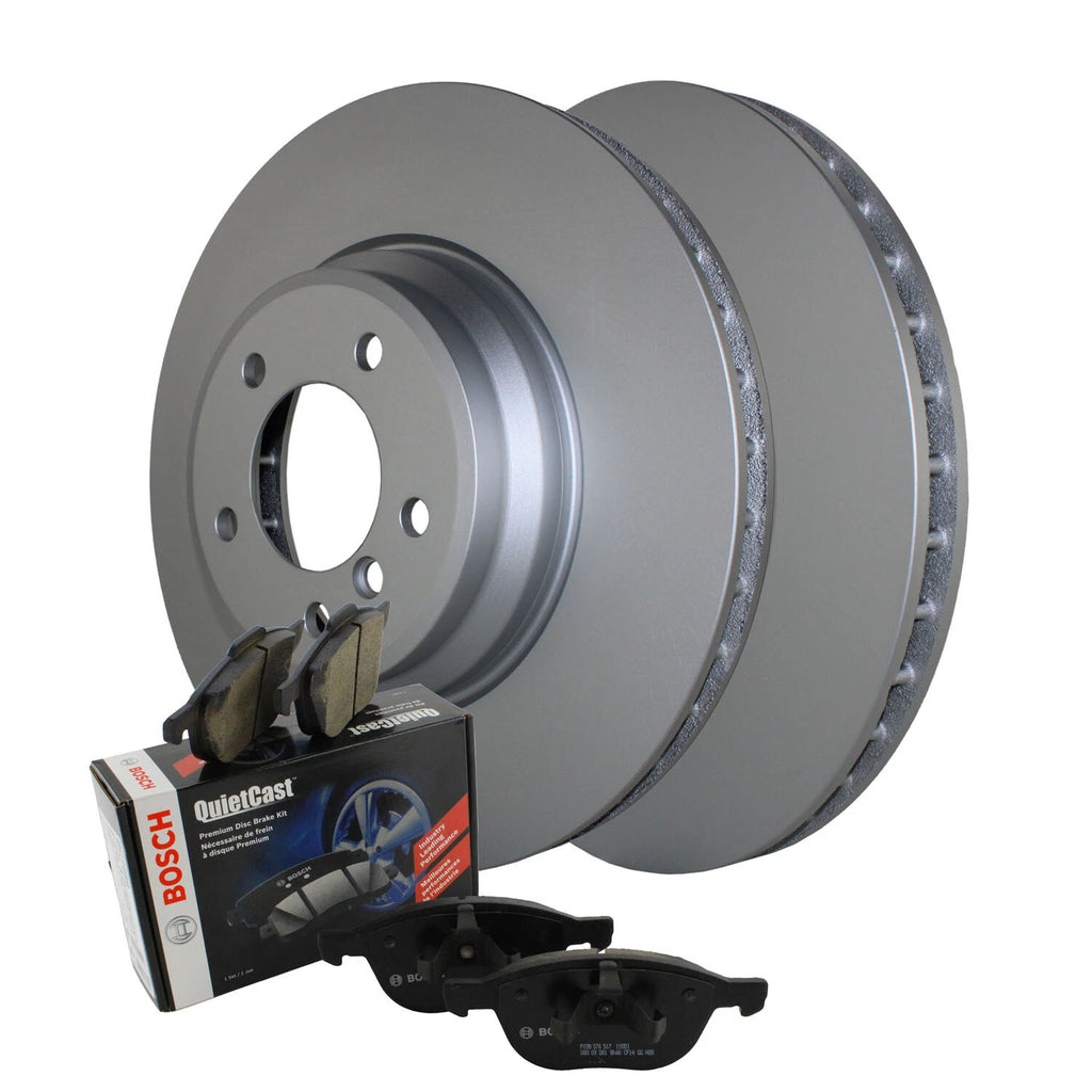 Front Brake Kit 348mm Coated Rotors & Bosch Ceramic Pads for BMW E84 E90 E92 E93 (2007–2013)