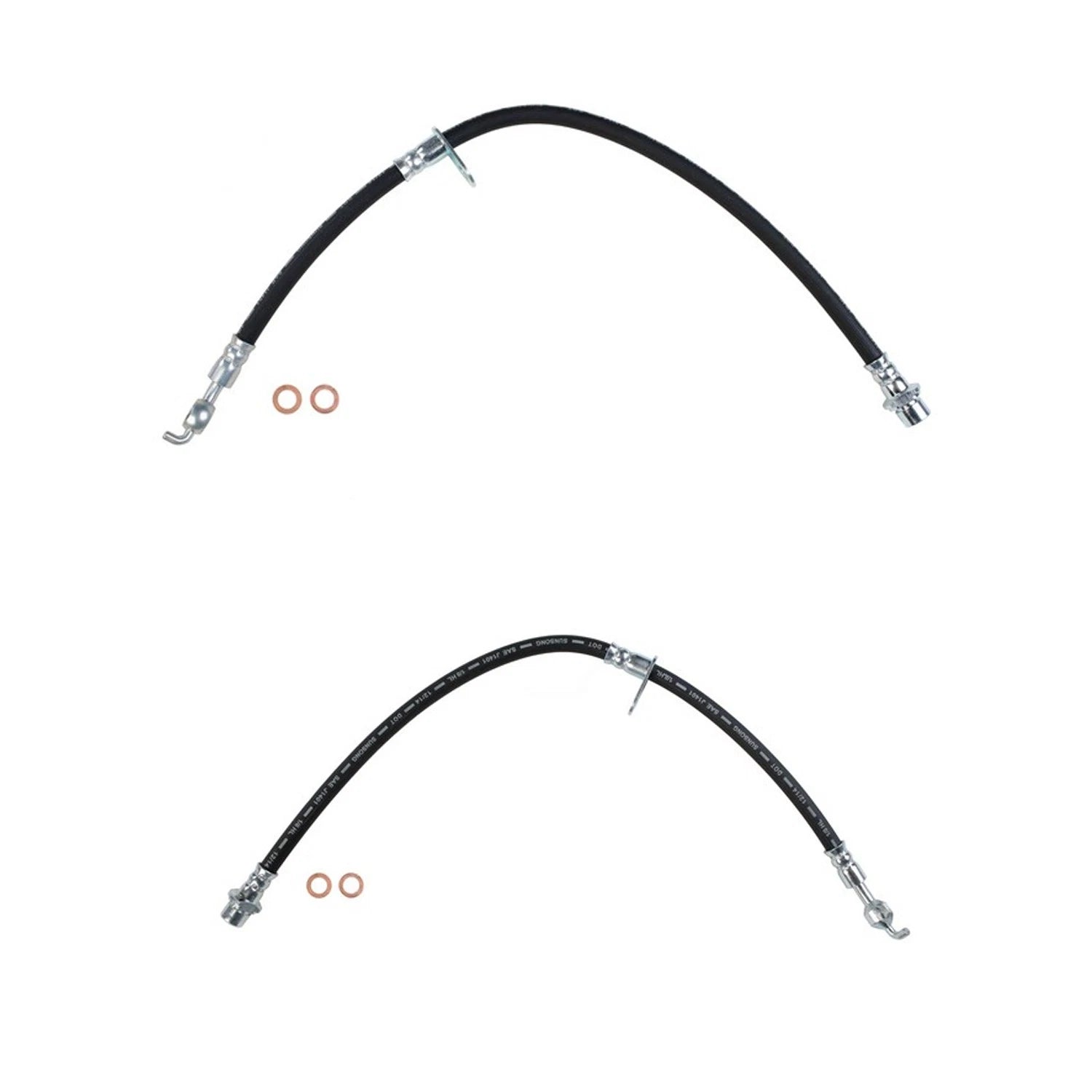 Sunsong Front Left & Right Brake Hydraulic Hose Kit for Toyota Camry Lexus ES300 (1997–2001)
