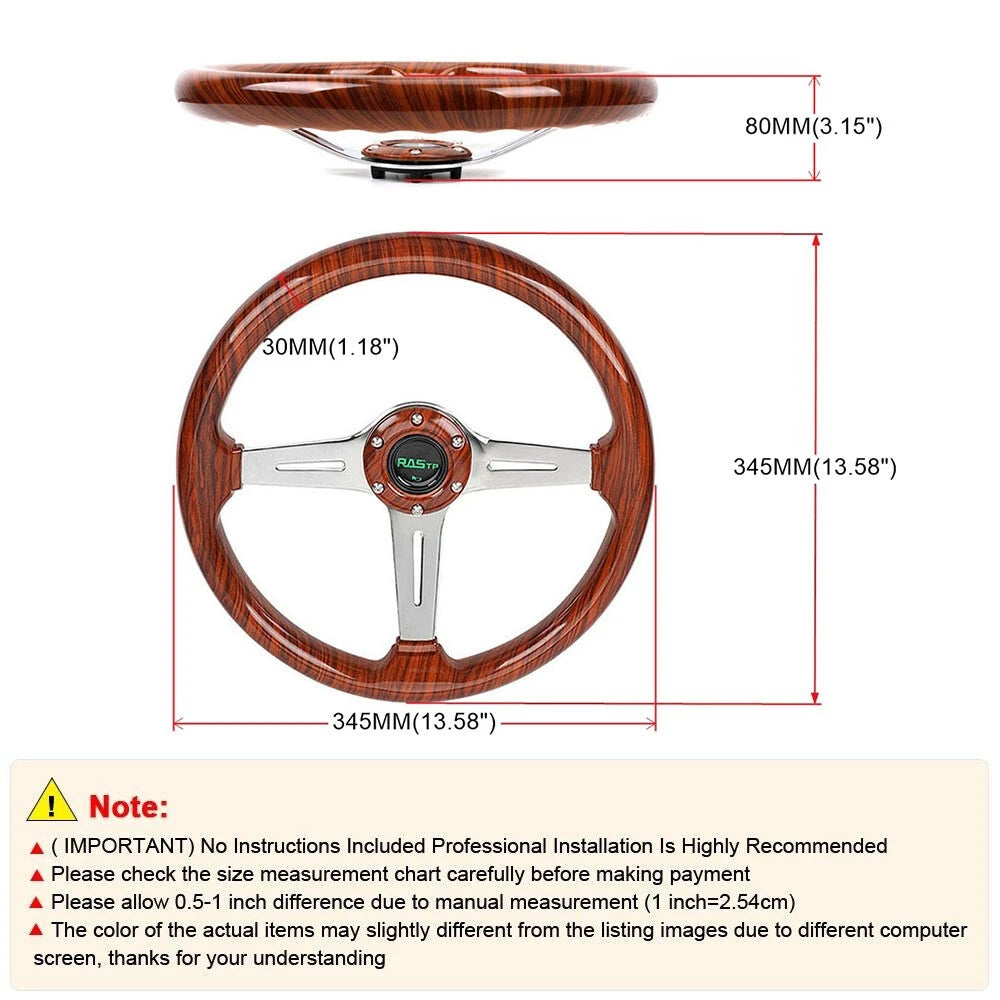 Steering Wheel with Short Hub Adapter for Honda Civic (1996–2000)