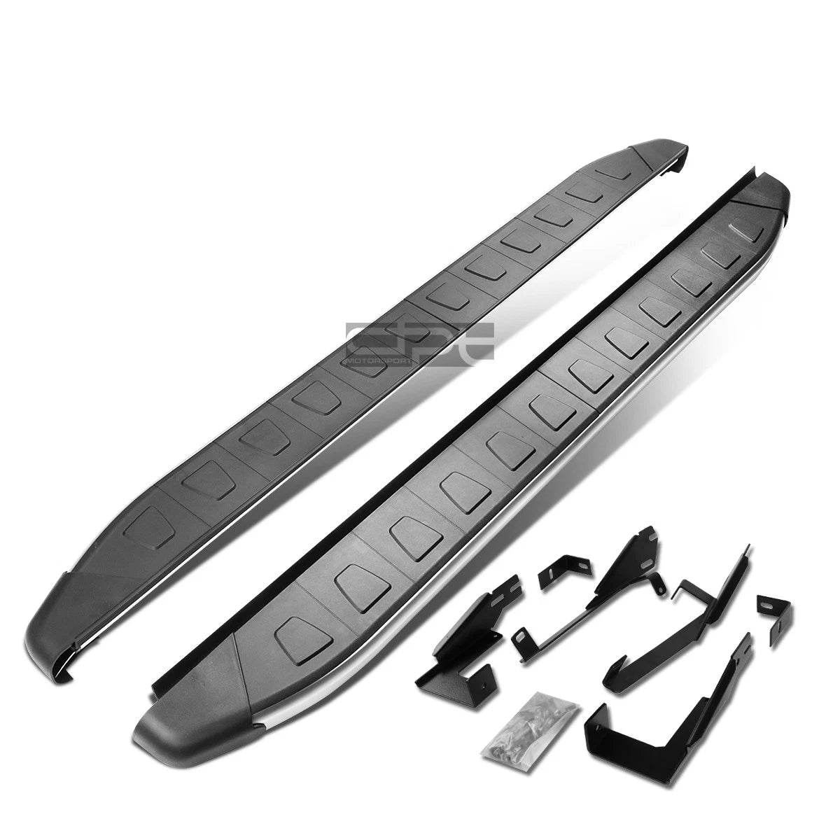 Set of 2 Side Step Bars for Hyundai Tucson (2010–2015) 5.75" Metallic/Black