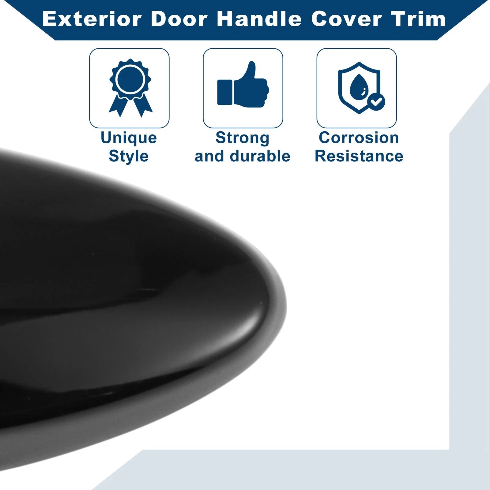 Exterior Door Handle Cover Trim for Lexus IS250 (2006–2013) Black ABS