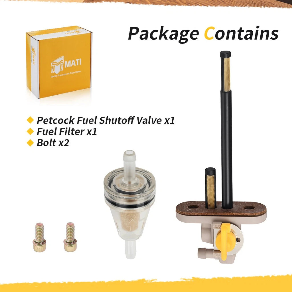 Fuel Valve Petcock & Filter for Polaris Scrambler 500 (1997–2001)