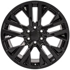 22 Inch Gloss Black Wheel Replacement for 2003-2014 Chevy Express 1500