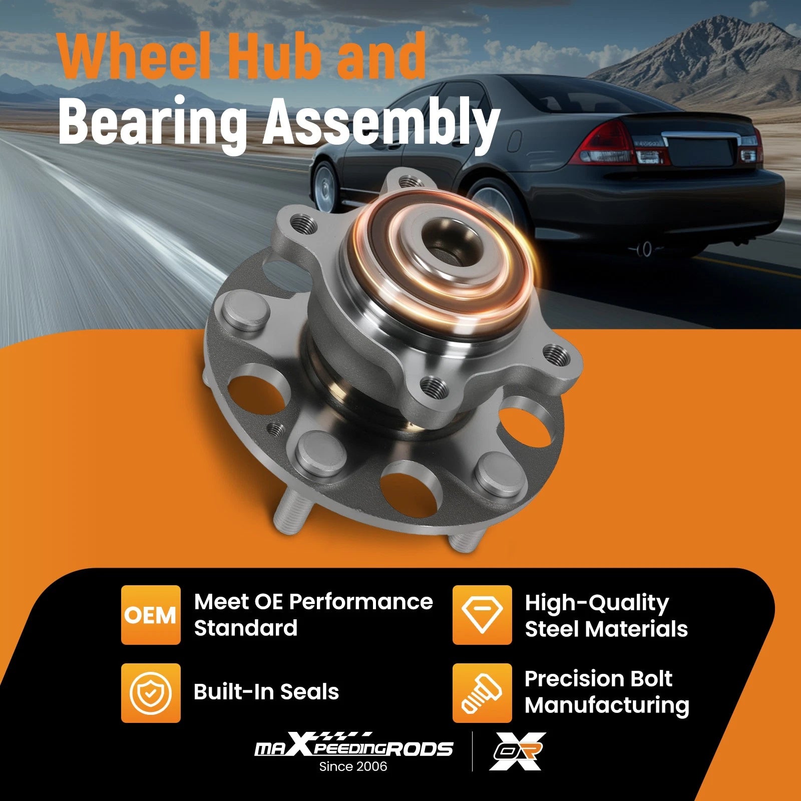 Rear Wheel Bearing Hub for Acura CSX/Honda Civic (2006–2011) H512256
