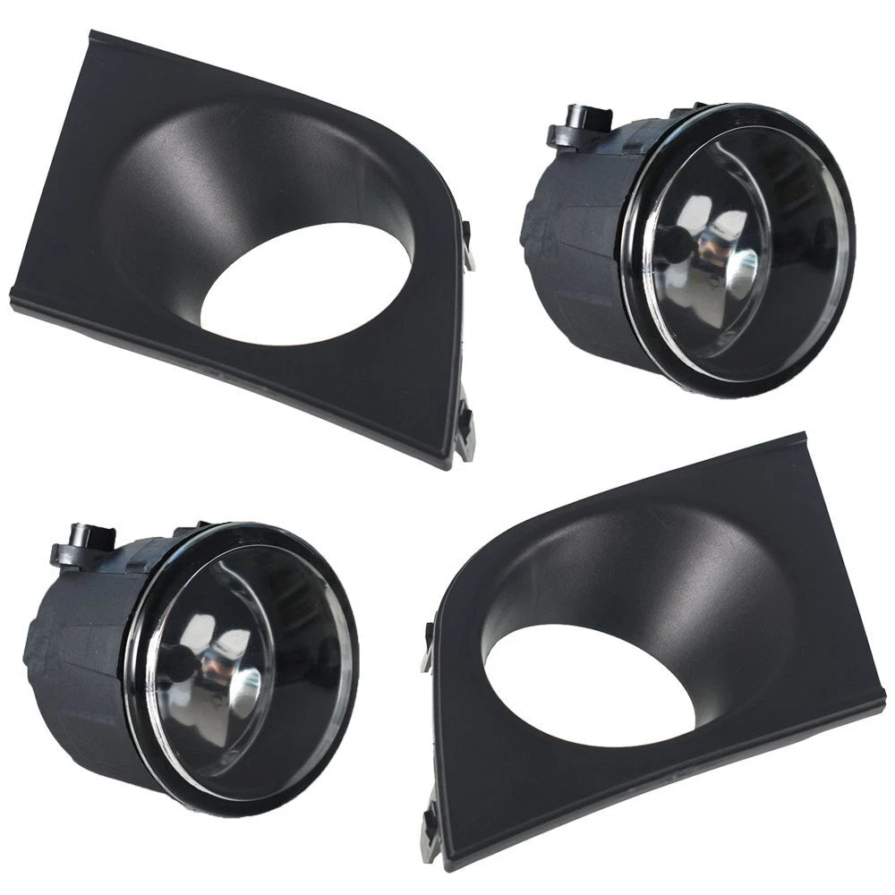 Pair Fog Light Assembly for Nissan Versa (2007-2011) Chrome Lens
