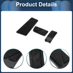 3 Pcs Automatic Foot Accelerator Pedal Covers for Ford Ranger (2024) Black