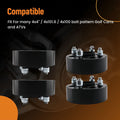 Set of 4 Hub Centric Wheel Spacers for EZGO (2 Inch, 4x4 Pattern, 78.1mm Bore)