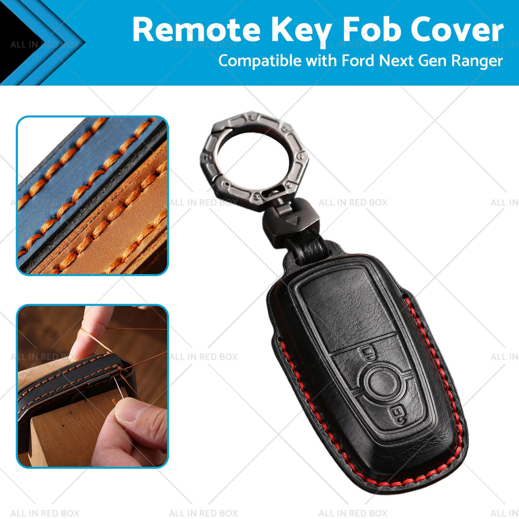 Leather Key Case Cover for Ford Next Gen Ranger (2022–2023)