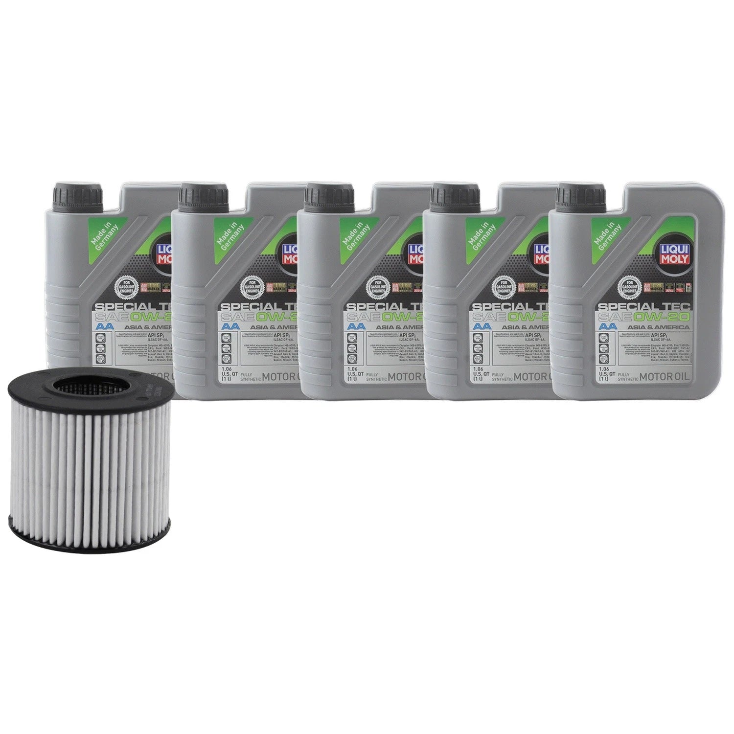 5L Liqui Moly Special Tec AA 0W-20 Engine Oil Change Kit for Corolla Prius (2014–2023)