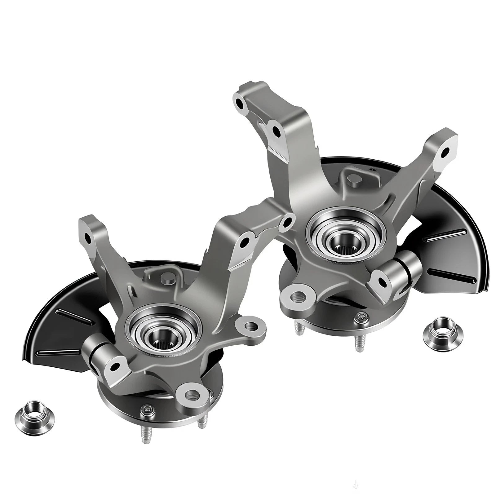 Set of 2 Front Steering Knuckle Wheel Bearing Hub for Ford Escape (2001–2012)