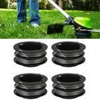 Set of 4 String Trimmer Spools 17ft for Greenworks, Snapper