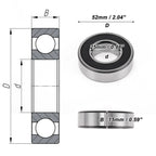 6205DDU Deep Groove Ball Bearing for Scooter Skateboard Wheel (1 Pc)