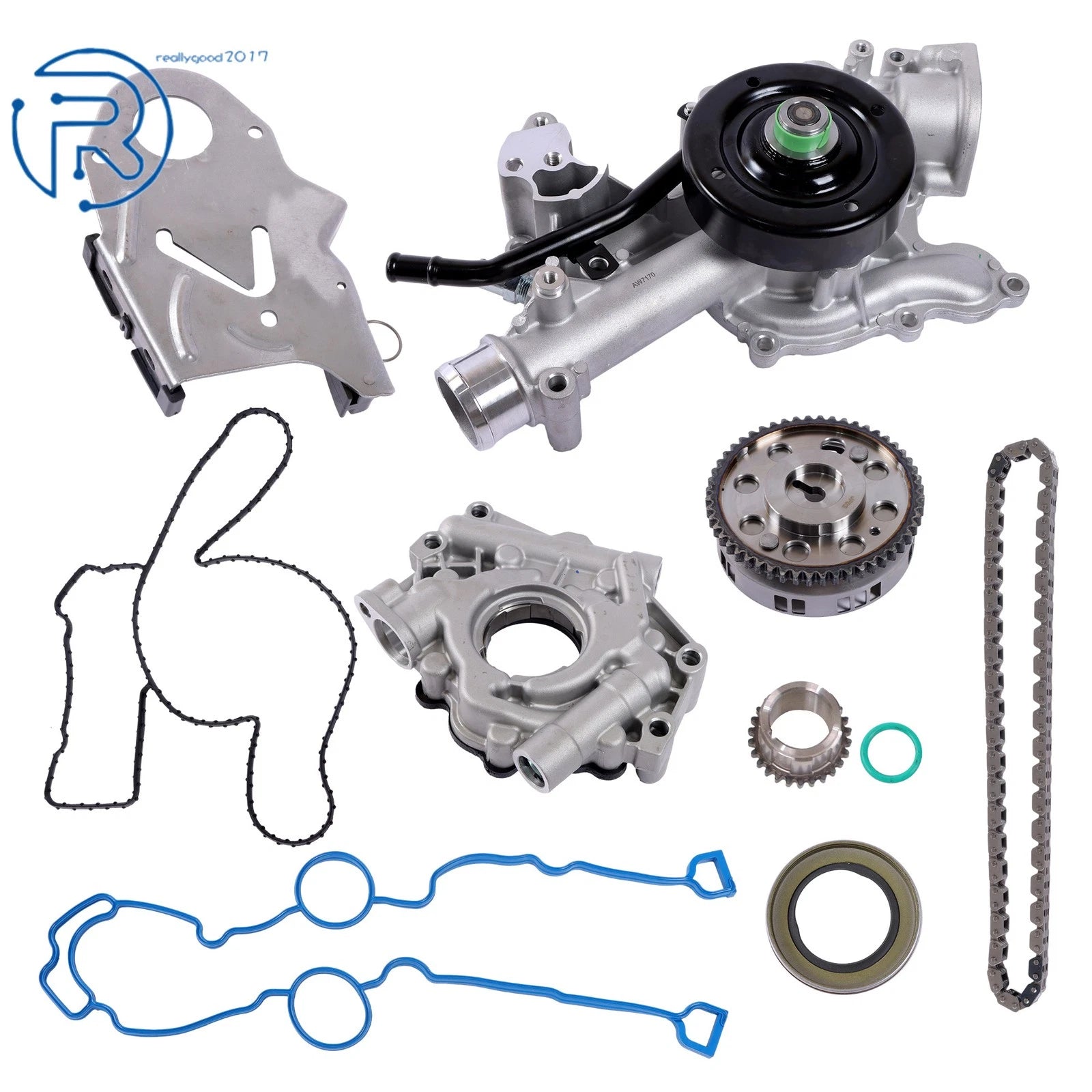 Timing Chain Kit with Water Pump & Oil Pump for Dodge Ram 1500 2500 (2003–2008)