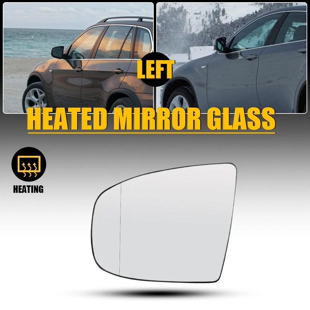 Heated Mirror Glass for BMW X5 X6 (2007–2013) Front Driver Left EXV