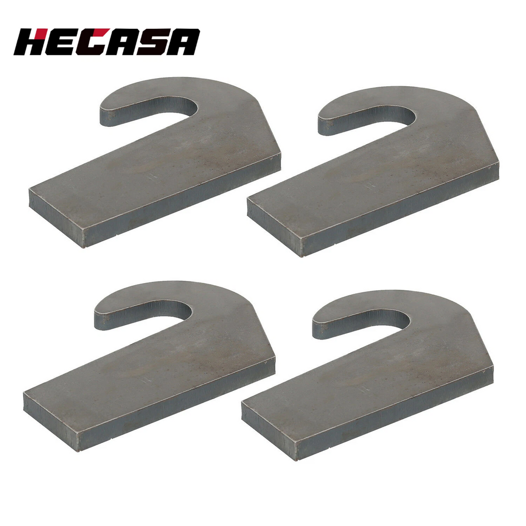 Set of 4 Steel Mounting Brackets for Loader Pallet Forks (Pin Type)