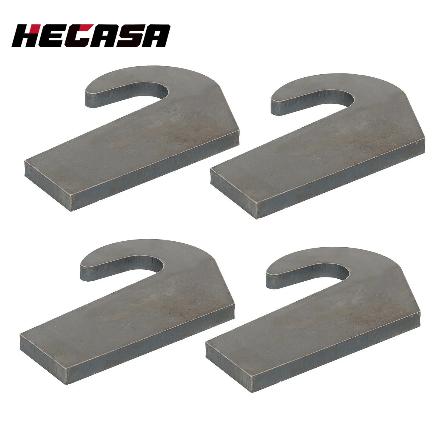 Set of 4 Steel Mounting Brackets for Loader Pallet Forks (Pin Type)