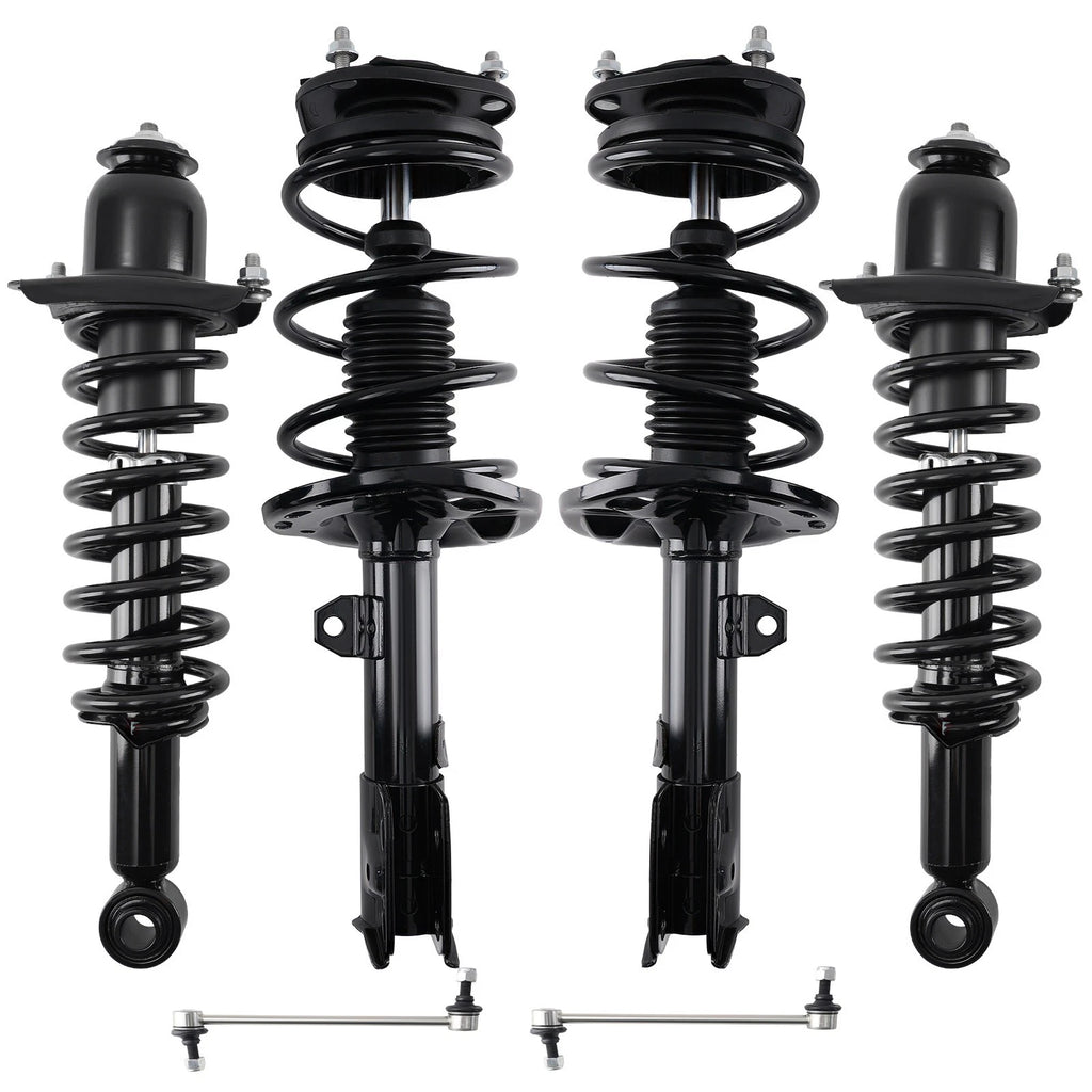 Set of 6 Complete Struts & Sway Bar Links for 2014–2019 Toyota Corolla