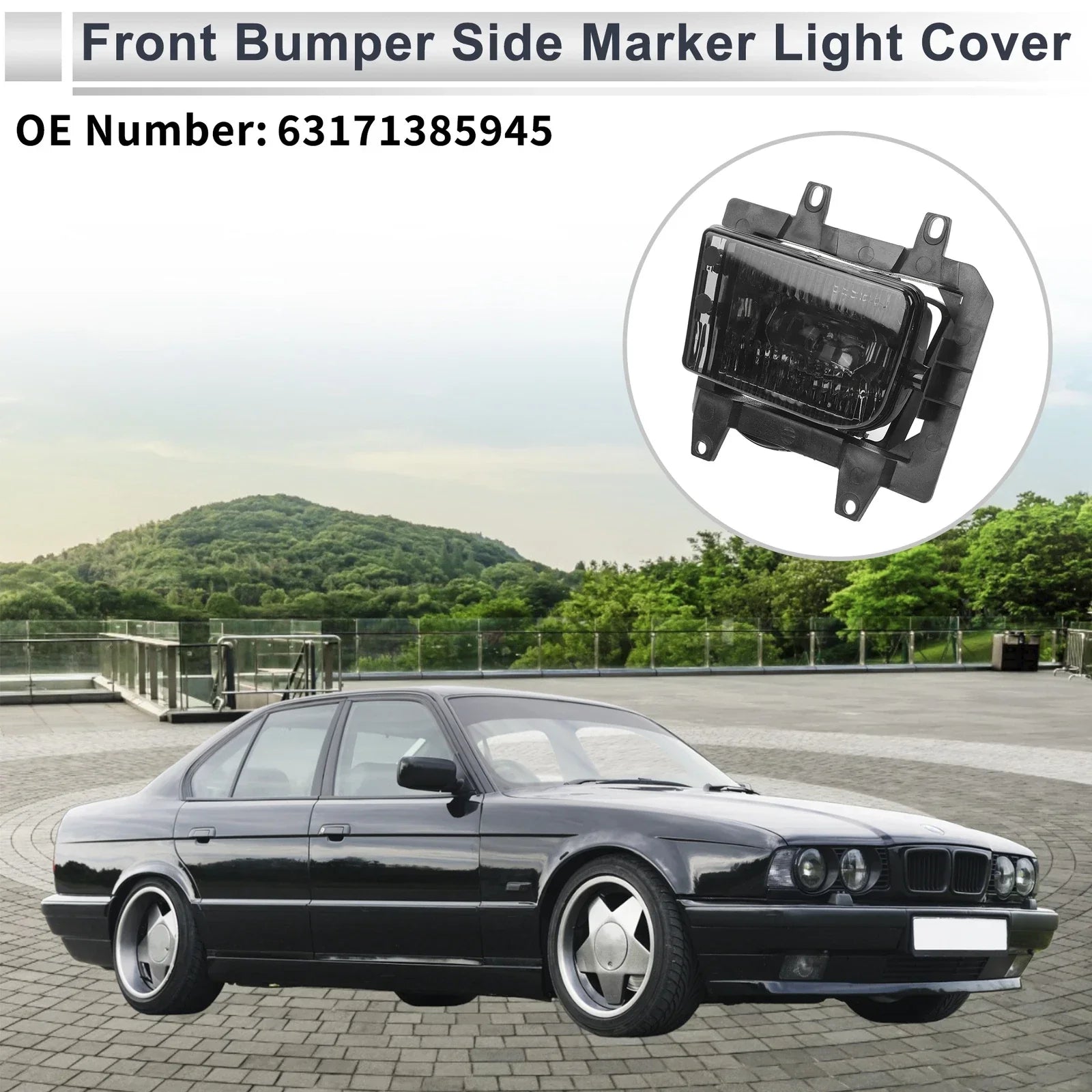 1 x Left Front Bumper Side Marker Light Cover for BMW E30