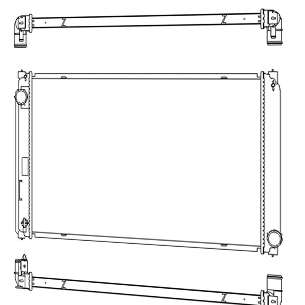 Replacement Radiator with Towing Package for Toyota Hilux (2005–2015)