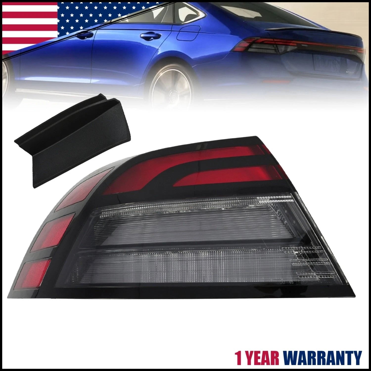 1PC LED Tail Light for Honda Accord (2023–2025) Outer Driver Left Side