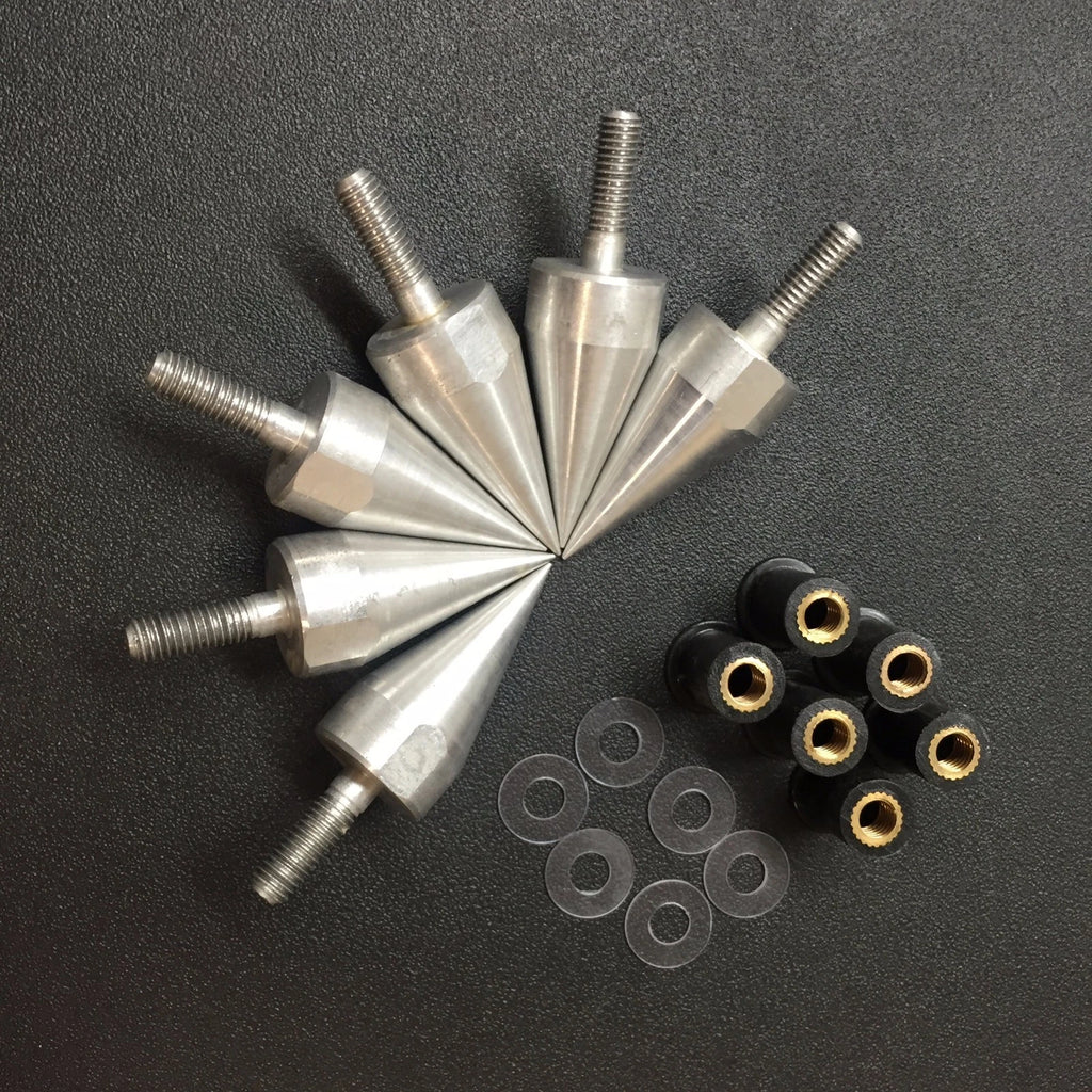 Spike Bolts for Motorcycle Windscreen Fairings License Plate Silver