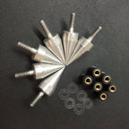 Spike Bolts for Motorcycle Windscreen Fairings License Plate Silver