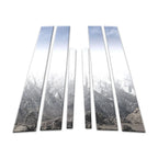 Chrome Pillar Cover Set 6pc Replacement for Hyundai Genesis (2009–2014)