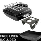 Black Chopped Trunk Backrest for Harley Road Glide (2014–Up)