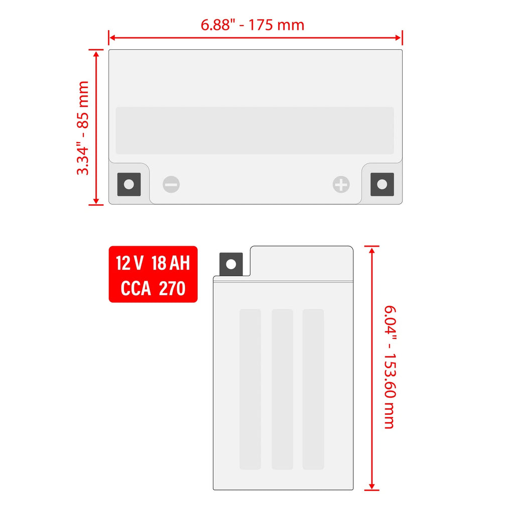 AGM Battery for Seadoo SP, SPI, SPX (1996–1999)