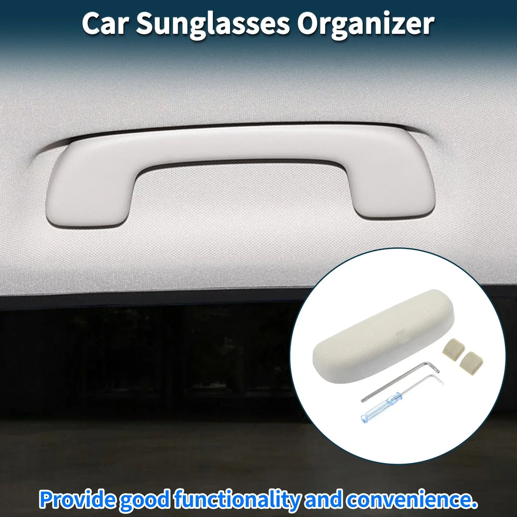 Sunglasses Case for Porsche Macan Eyeglasses Holder Storage Box Suede Beige