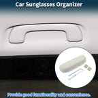 Sunglasses Case for Porsche Macan Eyeglasses Holder Storage Box Suede Beige