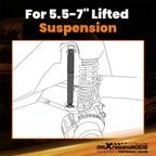 Front Lift Shock Absorber for Dodge Ram 2500 3500 (2003-2025) 4WD 5.5-7"
