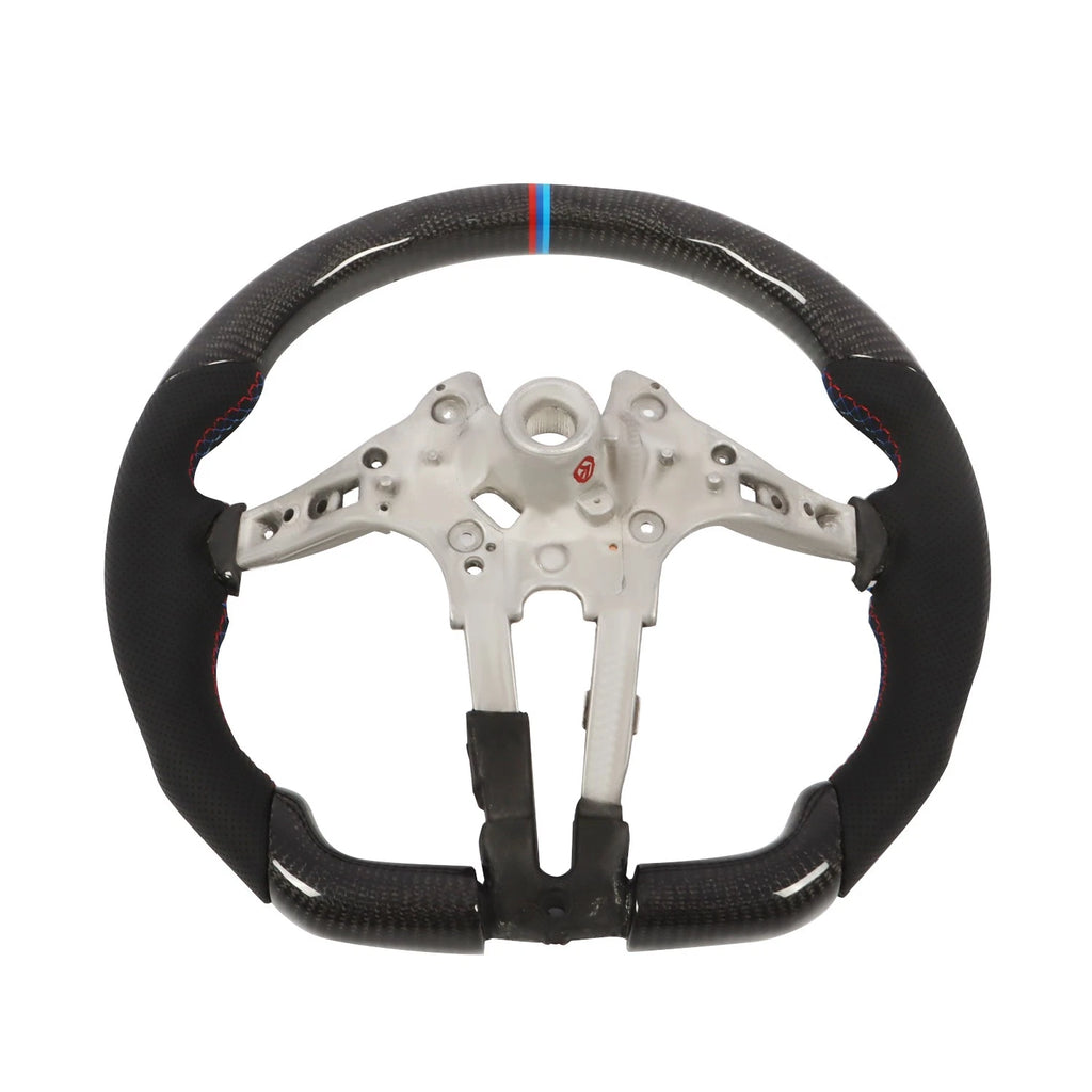 Real Carbon Fiber Steering Wheel for BMW M2 M3 M4 F80 F15 F30 (2014–2020)