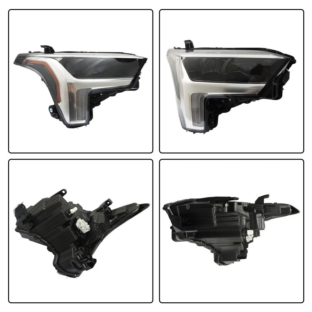 Headlight Assembly Right Side for Toyota Tundra (2022–2023) Black Clear Lens