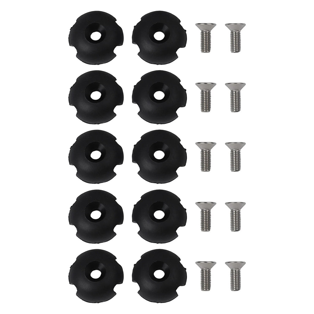 Set of 10 Elastic Rope Mount Safety Buckle Hooks with Screws