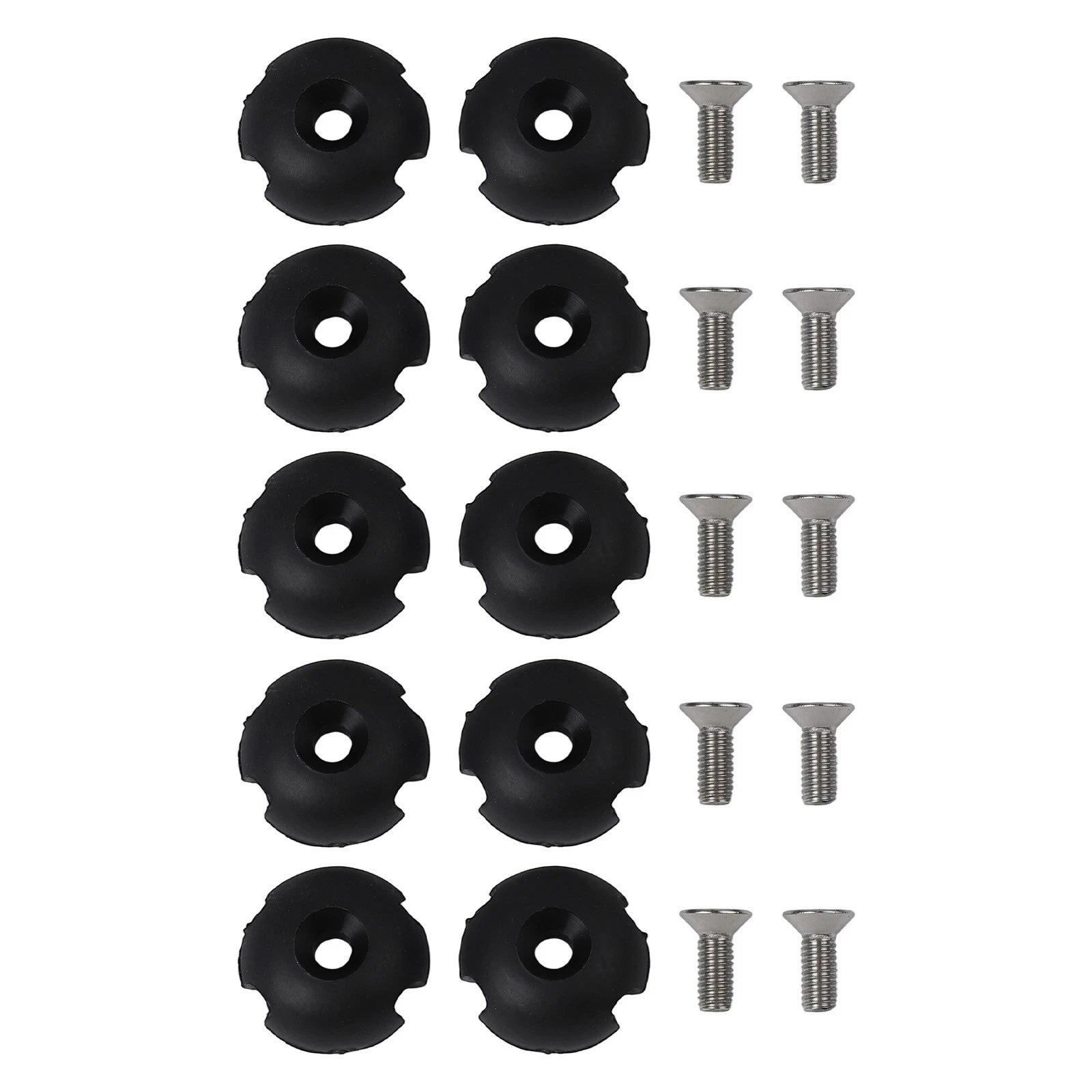 Set of 10 Elastic Rope Mount Safety Buckle Hooks with Screws