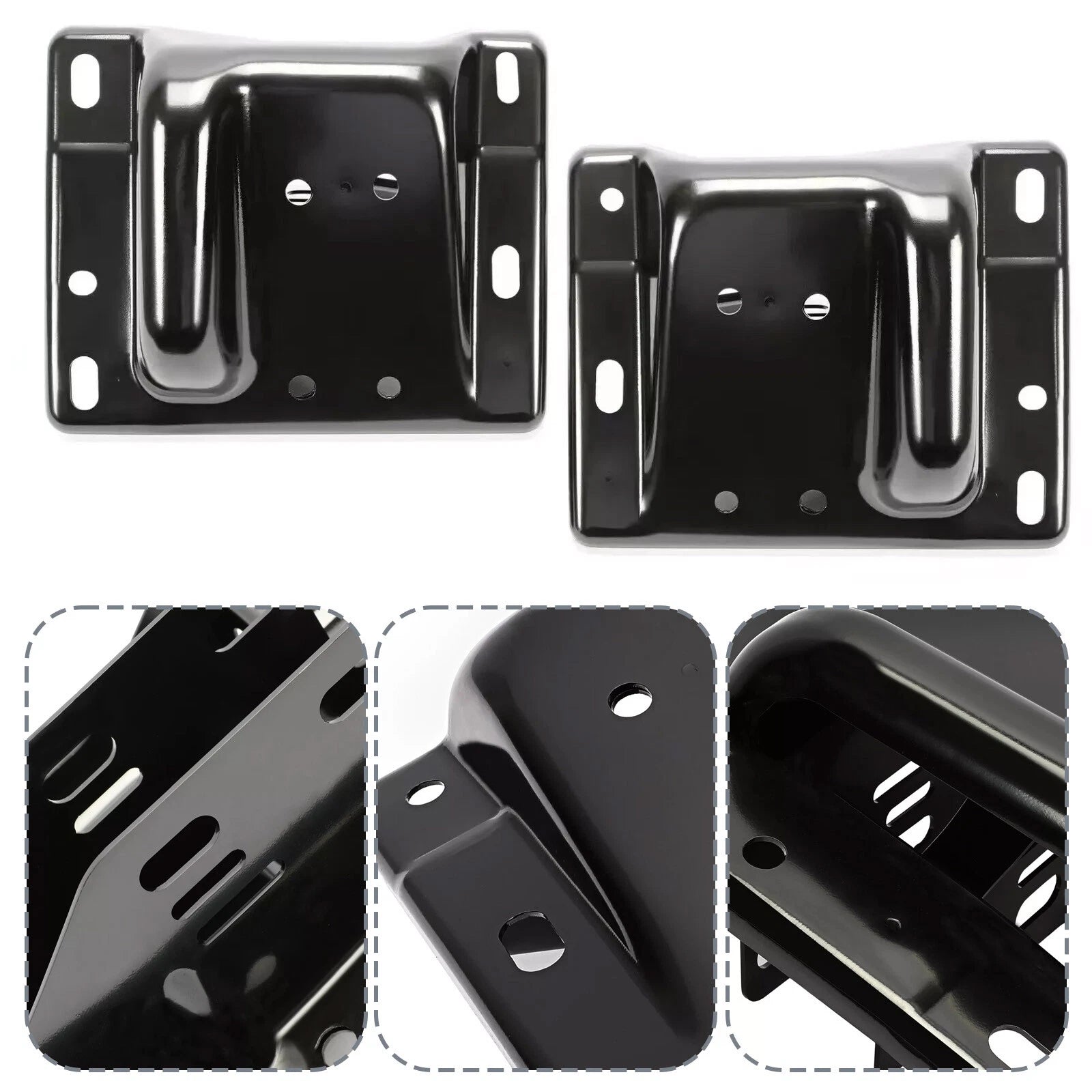 2Pcs Front Bumper Bracket for Dodge Ram 2500 (2003–2010, 2011–2018) 3500