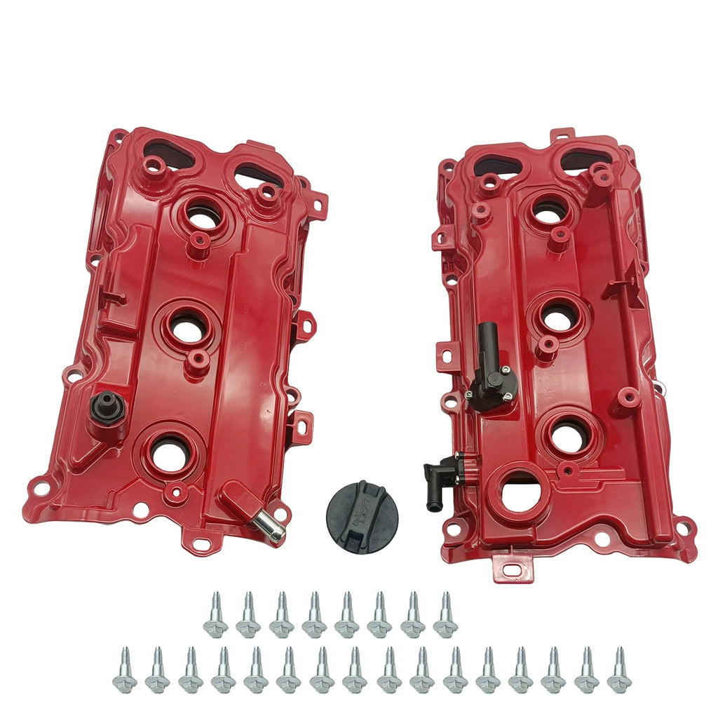Aluminum Red Valve Covers 132649N00A for Infiniti QX60 (2015–2016) & Nissan Maxima (2009–2020)