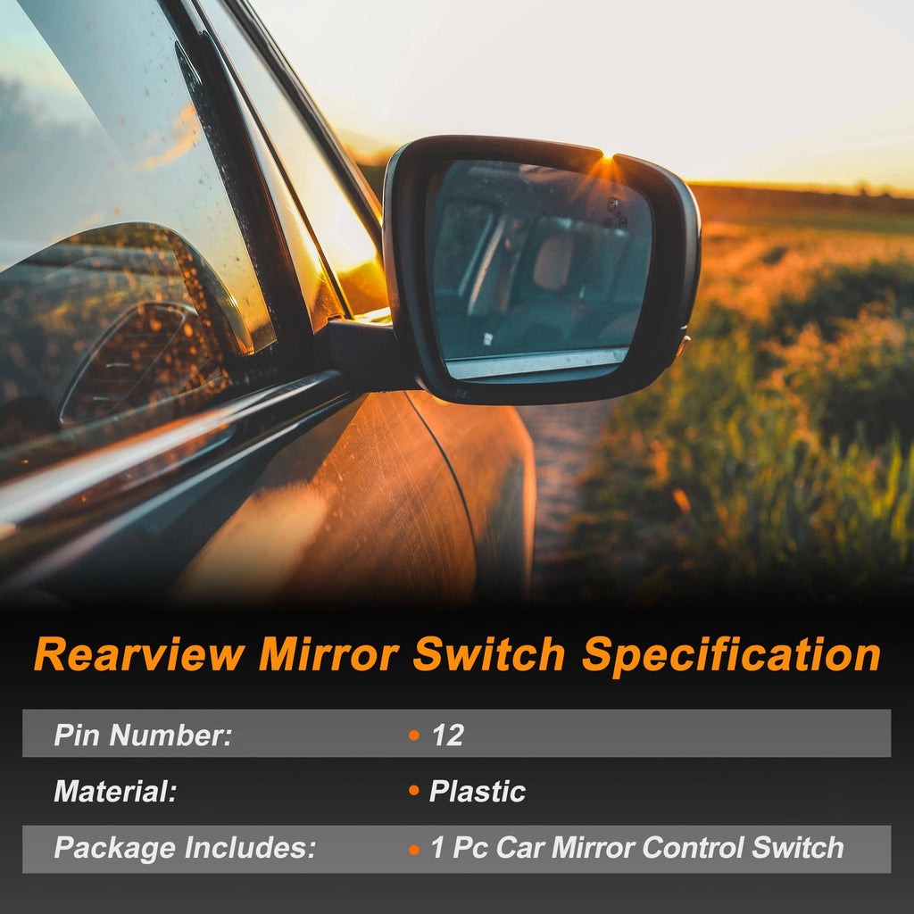 Power Mirror Switch for GMC Sierra 1500 (2014–2018) No. 84643953/22754407 Black