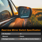 Power Mirror Switch for GMC Sierra 1500 (2014–2018) No. 84643953/22754407 Black