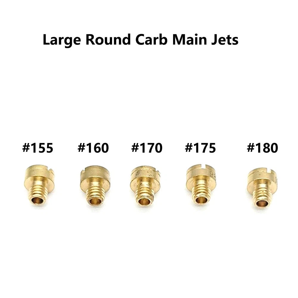 5pcs Carburetor Main Jets for Mikuni N100/604 (#155, #160, #170, #175, #180)
