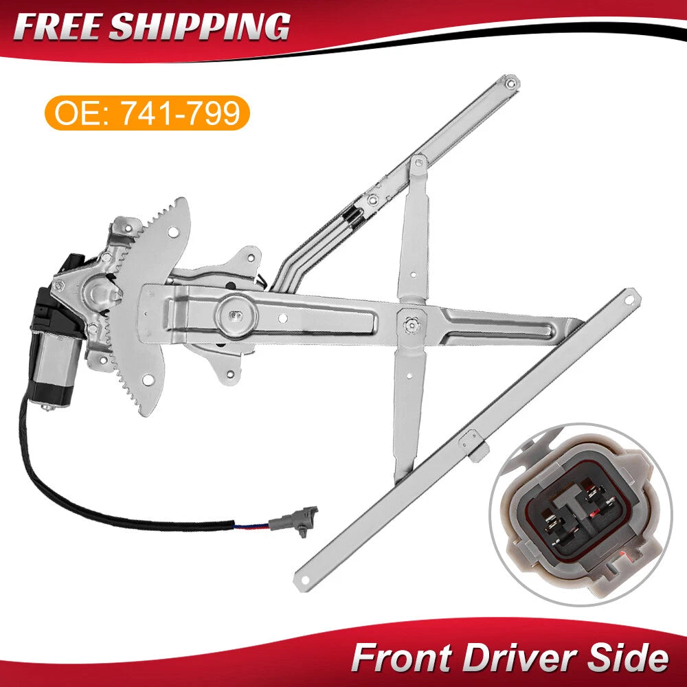 Front Driver Side Power Window Regulator w/ Motor for Toyota Tacoma (1995–2004)
