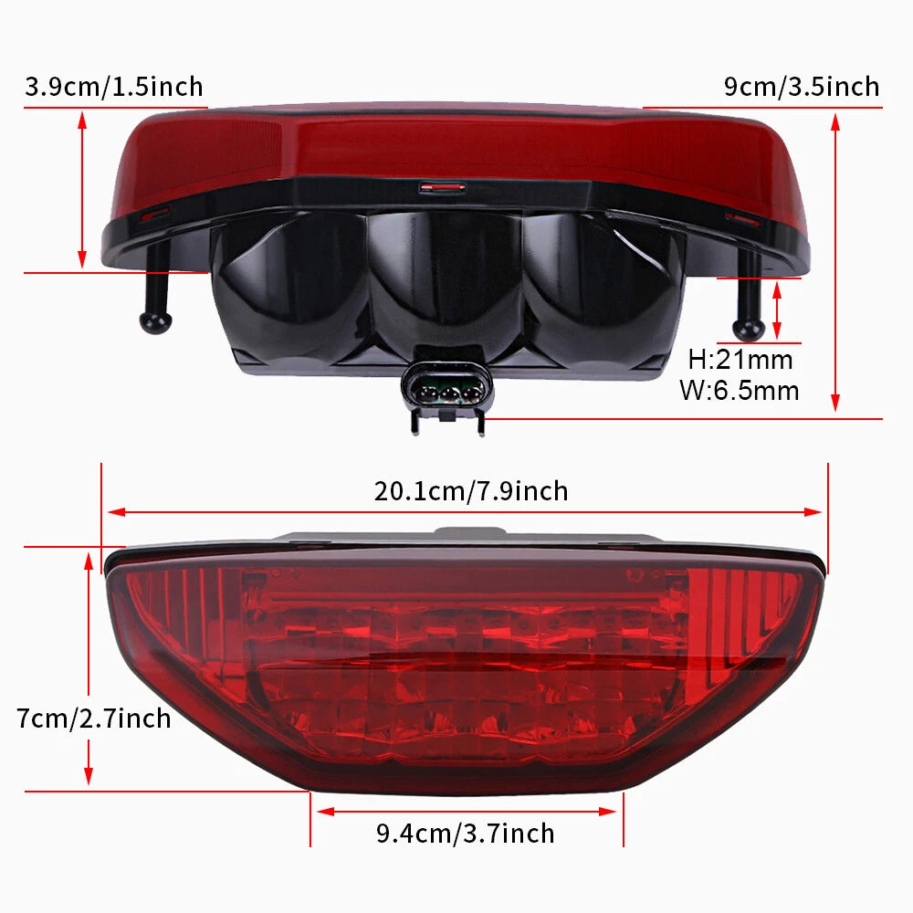 Rear Tail Light for Honda 250X 400X Recon 250 Foreman 500 Rancher 420