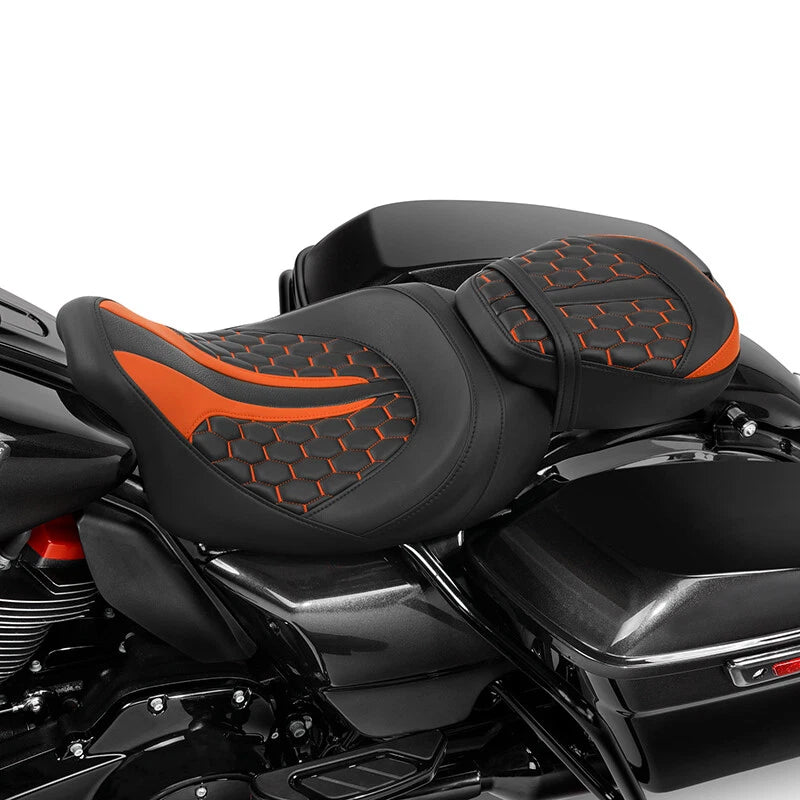 Gel Seat for Harley Touring CVO Road Glide (2009–2023) Black