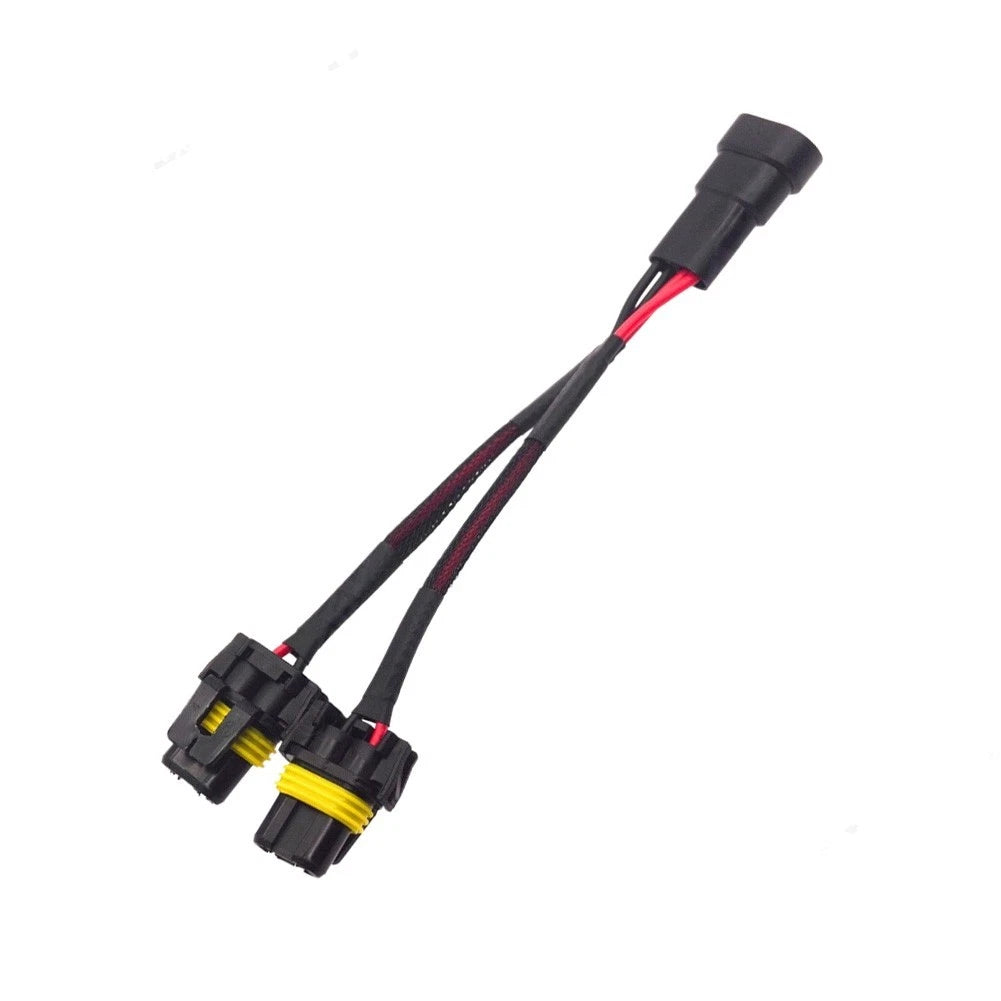 LED HID Headlight Adapter Cable 9006 to Dual 9005 for Fog Light Installation