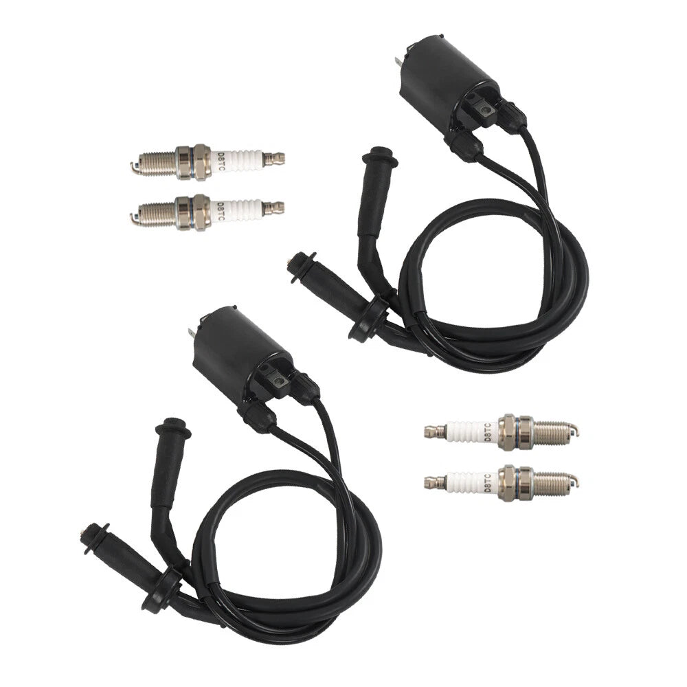 Set of Ignition Coils & Spark Plugs for Honda Shadow 1100 (1987-2007)