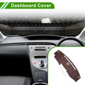 Dashboard Cover for Toyota Prius C (2012–2019) Dash Mat Carpet Brown