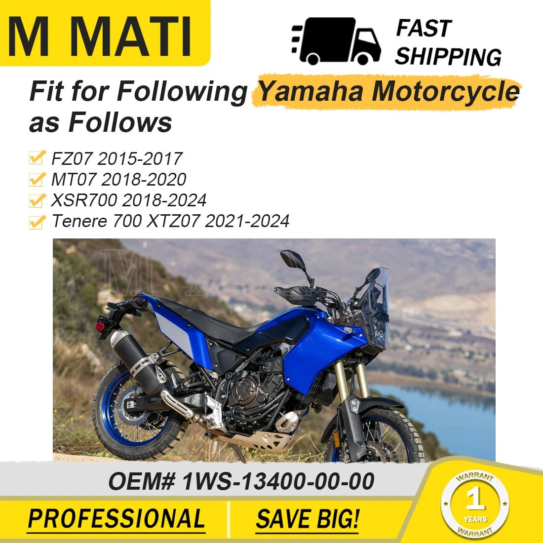Oil Pan Strainer Cover for Yamaha FZ07 MT07 Tenere 700 XSR700 (2015–2024)