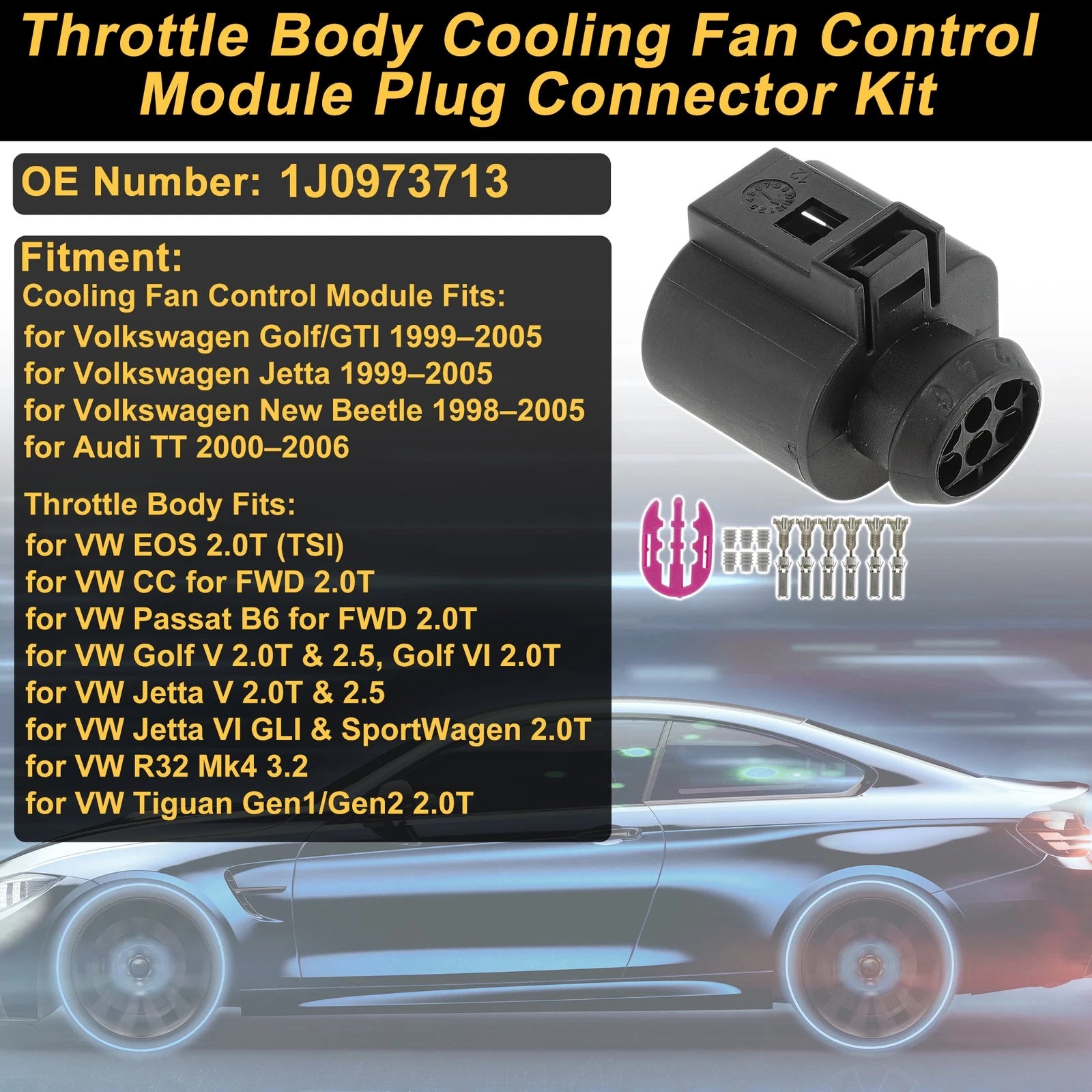 6 Pin Throttle Body Connector for VW Audi 