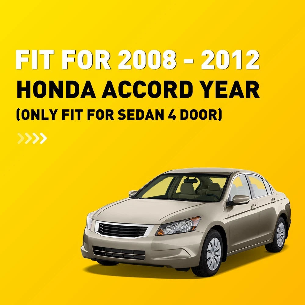 Leather Front Door Panel Covers for Honda Accord (2008–2012) Beige Tan